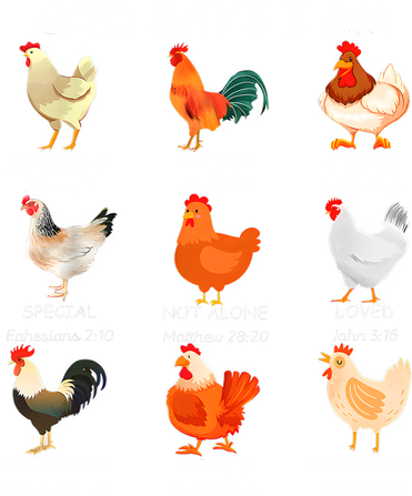 God Says I Am Bible Verse Christian Farm Chickens Religious Doggie Tank