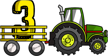Farm 3 Year Old Barnyard Boy 3rd Birthday Tractor Kids T-Shirt