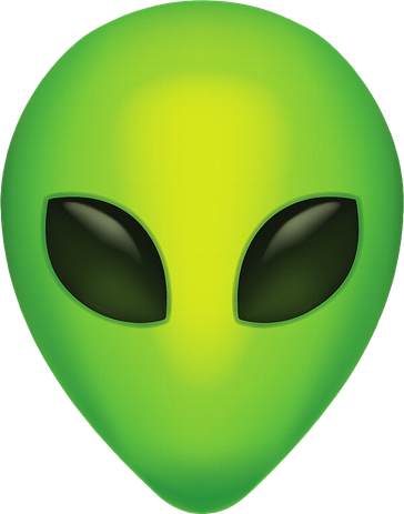 Alien Head Colorful Alien Rave Believe T-Shirt