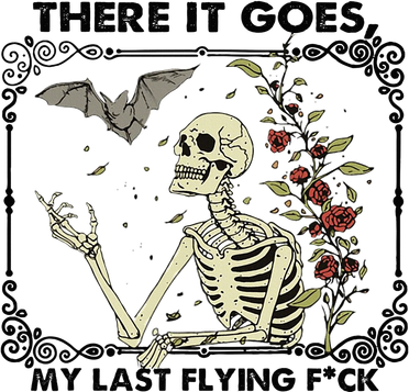 There It Goes My Last Flying F Skeletons Funny Halloween Kids T-Shirt