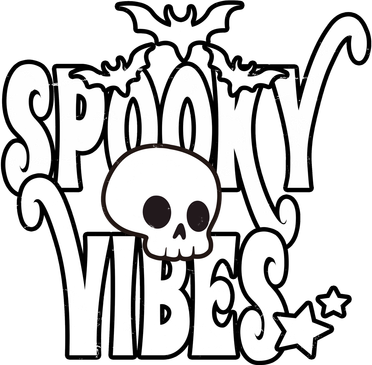 Spooky Vibes Skull Halloween Bucket Hat