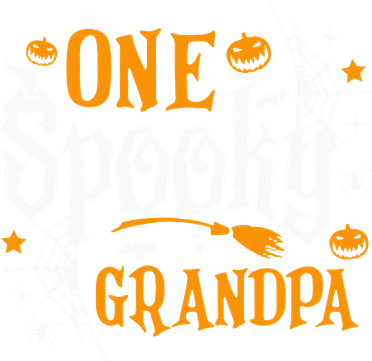 One Spooky Grandpa Funny Halloween Matching Family Kids Hoodie