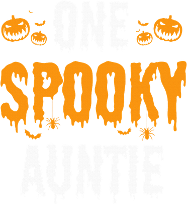 One Spooky Auntie Aunt Matching Family Halloween Coaster