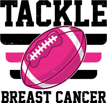 Tackle Breast Cancer Football Fan Kids T-Shirt