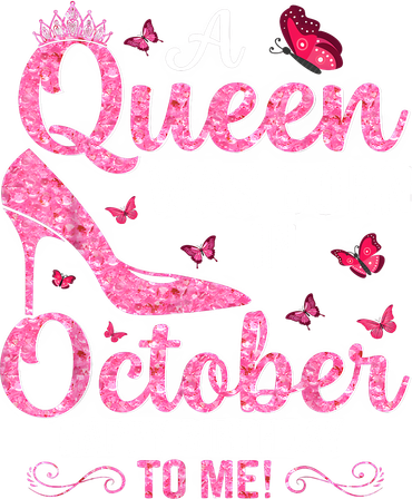 A Queen Was Born In October Happy Birthday To Me Kids Sweatshirt