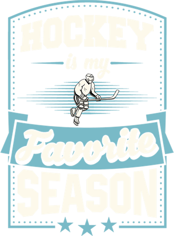 Hockey Is My Favorite Season For Ice Hockey Players Gift Women's V-Neck T-Shirt