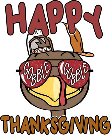 Happy Thanksgiving Cool Gobble Turkey Women's Hoodie