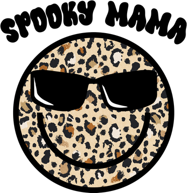 Spooky Mama Halloween Cheetah Smile Women's Long Sleeve Shirt