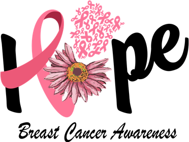 Hope Breast Cancer Awareness Flower Ribbon Toddler Long Sleeve