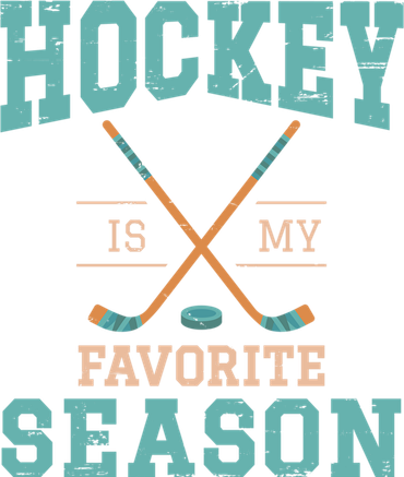 Hockey Is My Favorite Season Design Gift Women's V-Neck T-Shirt