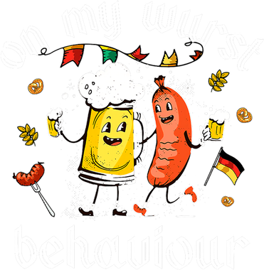 On My Wurst Behavior Funny Bratwurst German Oktoberfest Women's Tank Top