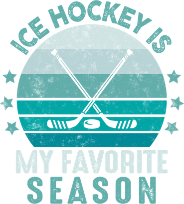 Ice Hockey Is My Favorite Season Winter Sports Retro Vintage Gift Coaster