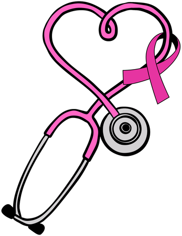 Stethoscope Breast Cancer Awareness Ribbon Women's Sweatshirt