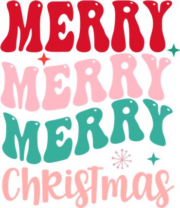 Merry Christmas Cute Holiday Groovy Button