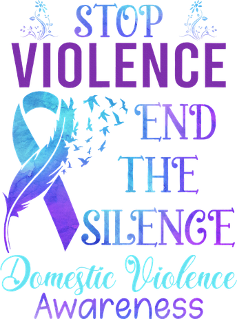Family Domestic Violence Awareness Purple Ribbon Toddler Long Sleeve