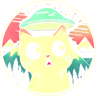 Funny Kawaii Cat Aliens And Ufo Baby Bodysuit