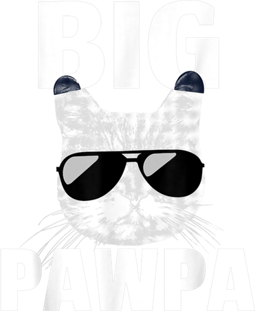 Funny Black And White Cat Kitten Big Pawpa Ornament