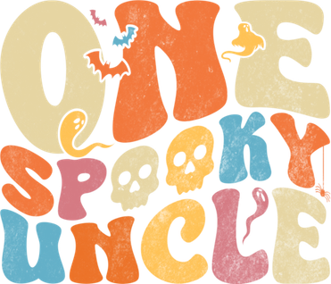 Funny One Spooky Uncle Groovy Cool Halloween Costume Button