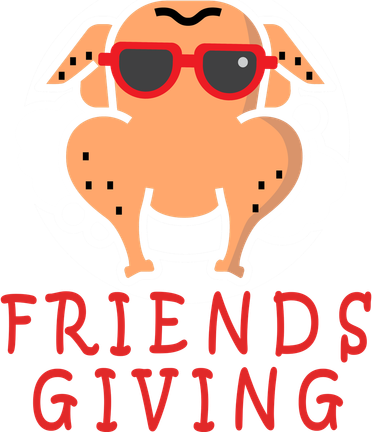 Friendsgiving Cool Thanksgiving Turkey Funny Kids T-Shirt