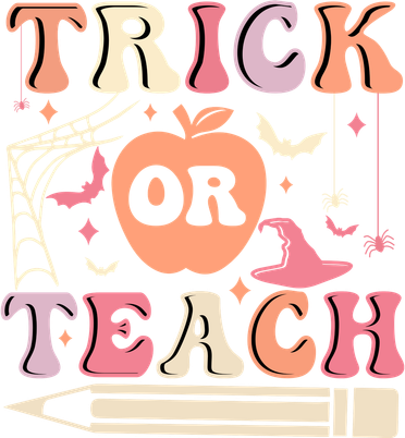 Trick Or Teach Funny Teacher Halloween Backpack