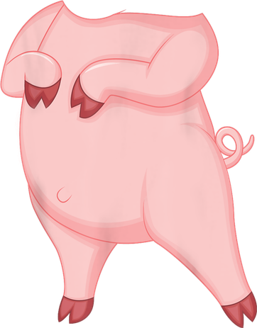 Pig Pig Costume Button
