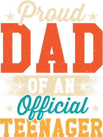 Proud Dad Of Teenager 13th Birthday Gift Boy Girl 11oz C Handle Ceramic Mug