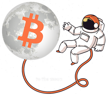 Moon Bitcoin Cryptocurrency Crypto Digital Currency Women's T-Shirt