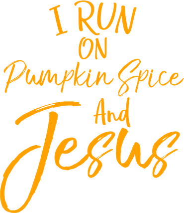Cute Christian Saying I Run On Pumpkin Spice And Jesus Cute Gift Women's T-Shirt