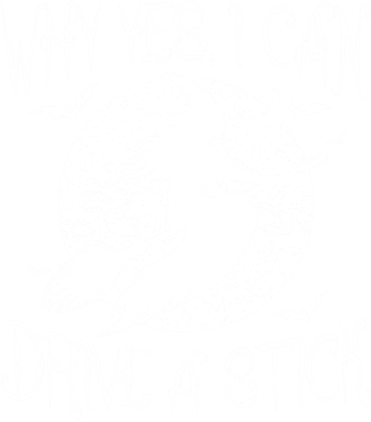 Halloween Witch Funny Why Yes I Can Drive A Stick Gift Doggie Tank