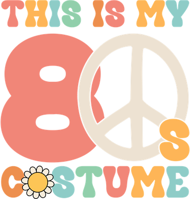 This Is My 80s Costume Peace Love Halloween Gift Toddler Long Sleeve