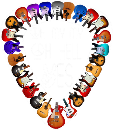 Retro Music Lover's Yes Hells My Petty Guitar Kids Long Sleeve Shirt