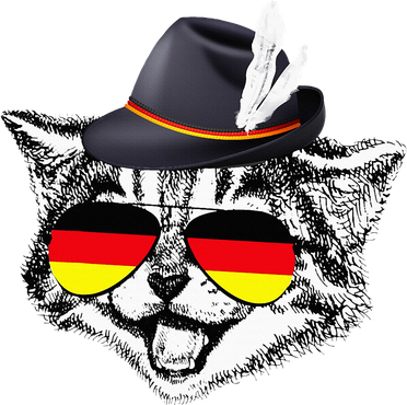 Cute Cat German Flag Oktoberfest Pride Germany Festival Bucket Hat