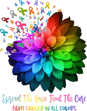 Fight Cancer In All Color Spread The Hope Find a Cure Doddie Hoodie