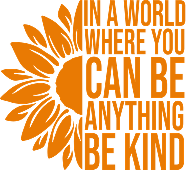 In A World Where You Can Be Anything Be Kind Sunflower Anti Bully Doggie Tank