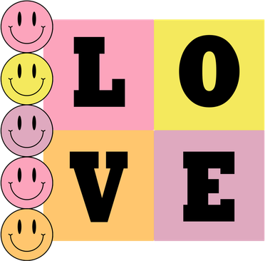 Love Retro Smile Face Cute Gift Kids T-Shirt