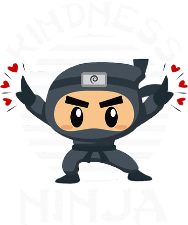 Kindness Ninja Orange Unity Day Anti Bullying Kids Sweatshirt