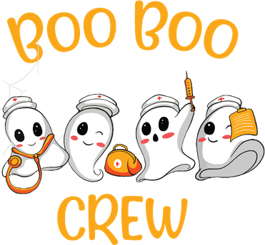 Boo Boo Crew Funny Nurse Halloween Cute Ghost Costume Toddler T-Shirt