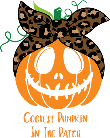 Coolest Pumpkin In The Patch Jackolantern Leopard Head Scarf Cool Gift Mousepad