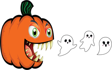 Halloween Pumpkin Eating Ghost Gamer Gift Baby Bodysuit