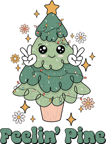 Feelin Pine Funny Christmas Tree Beanie