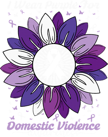 I Wear Purple For Domestic Violence Awareness Month Doggie Tank