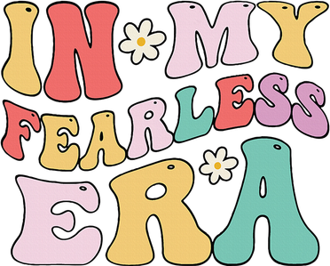 Retro Groovy In My Fearless Era Vintage Women's Long Sleeve Shirt