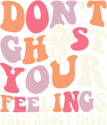 Groovy Don't Ghost Your Feelings Halloween Mental Health Women's Tank Top