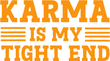 Karma is My Tight End Football Fan Lover Backpack