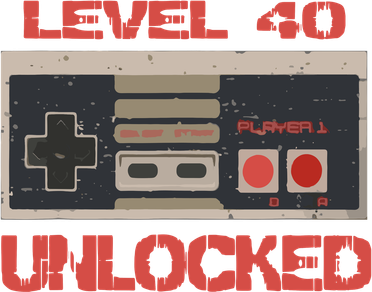 Level 40 Unlocked Video Gamer 40th Birthday Gift Women's T-Shirt