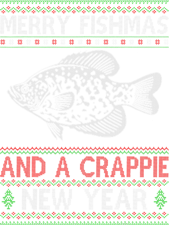 Xmas Santa Ugly Merry Fishmas Crappie Fish Christmas Doggie Tank