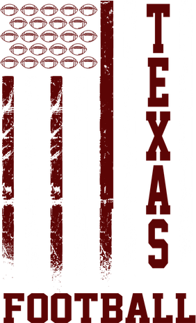 Texas Football Fan American Flag Backpack