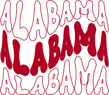 Alabama Retro Wave Doggie Tank