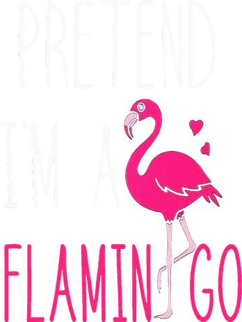 Flamingo Halloween Costume Pretend I'm a Flamingo Pink Button