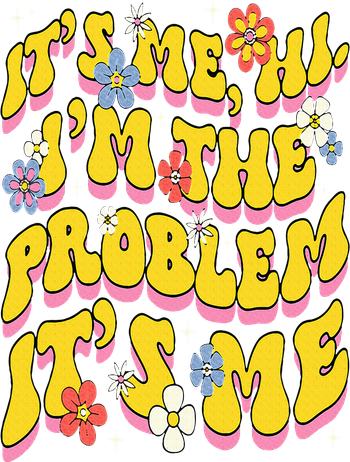 Retro Groovy Its Me Hi I'm The Problem Coaster